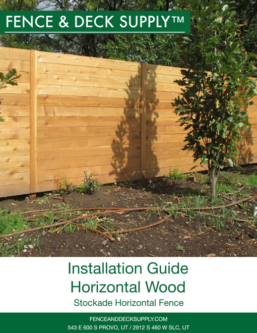 Installation Guide Horizontal Fence - Cedar Fencing