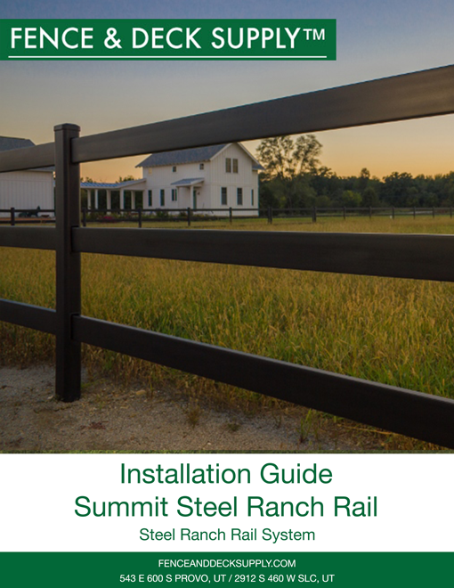 Installation Guide Summit Steel Ranch Rail