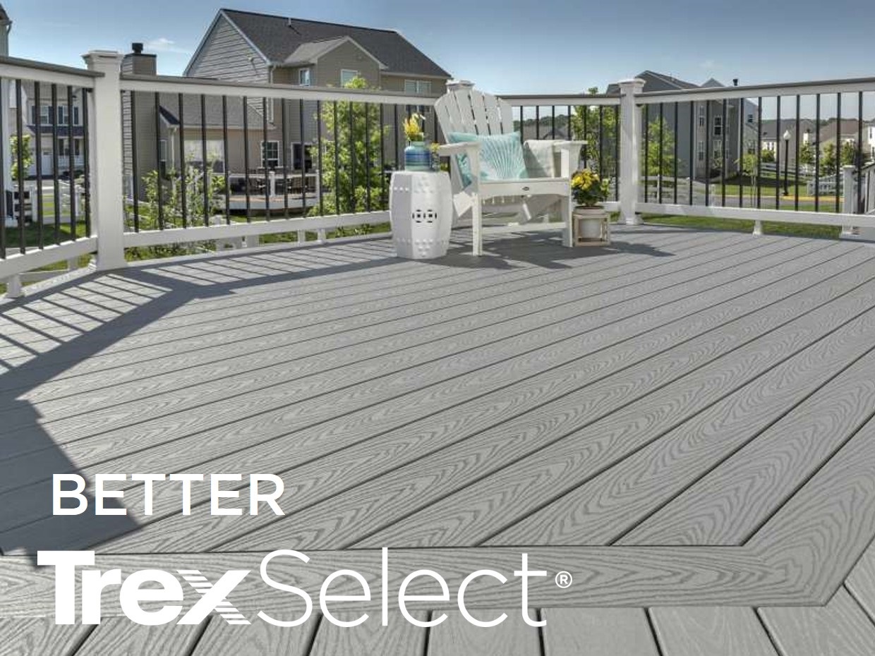 A Trex Select Deck with Logo