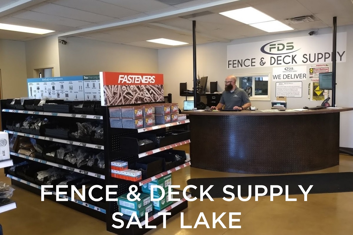 Inside the Fence & Deck Supply store in Provo, UT