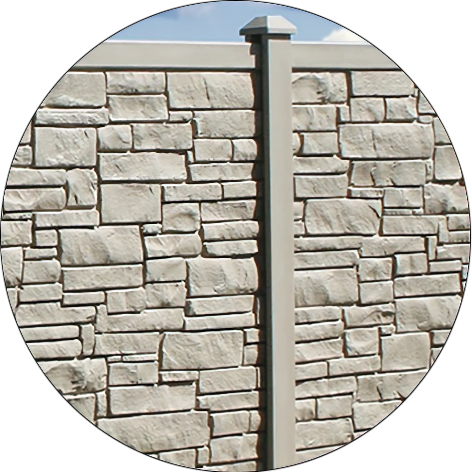 Bufftech Molded Fence | Simtek | Simulated Stone and Wood Fencing
