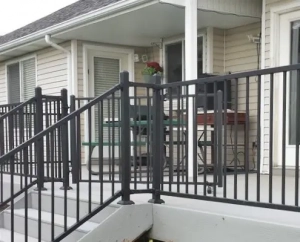 IronGuard ornamental steel railing panels from Fence and Deck Supply