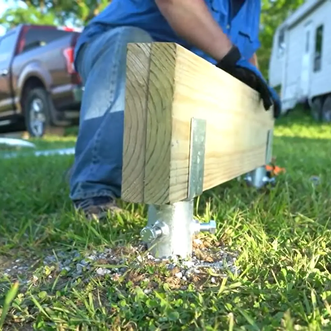 Setting Beams for a Deck