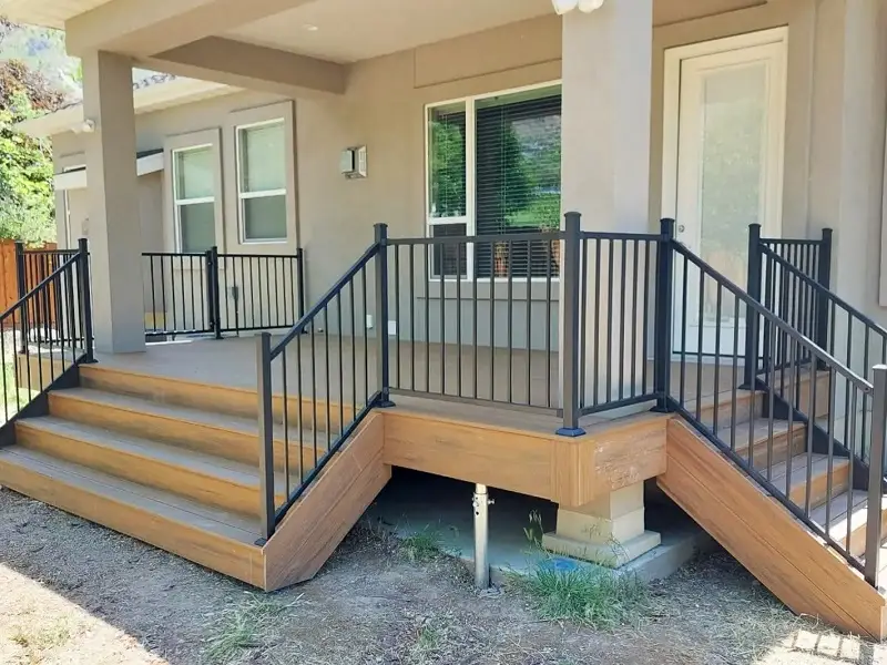 IronGuard Railing - ornamental iron railing with iron posts