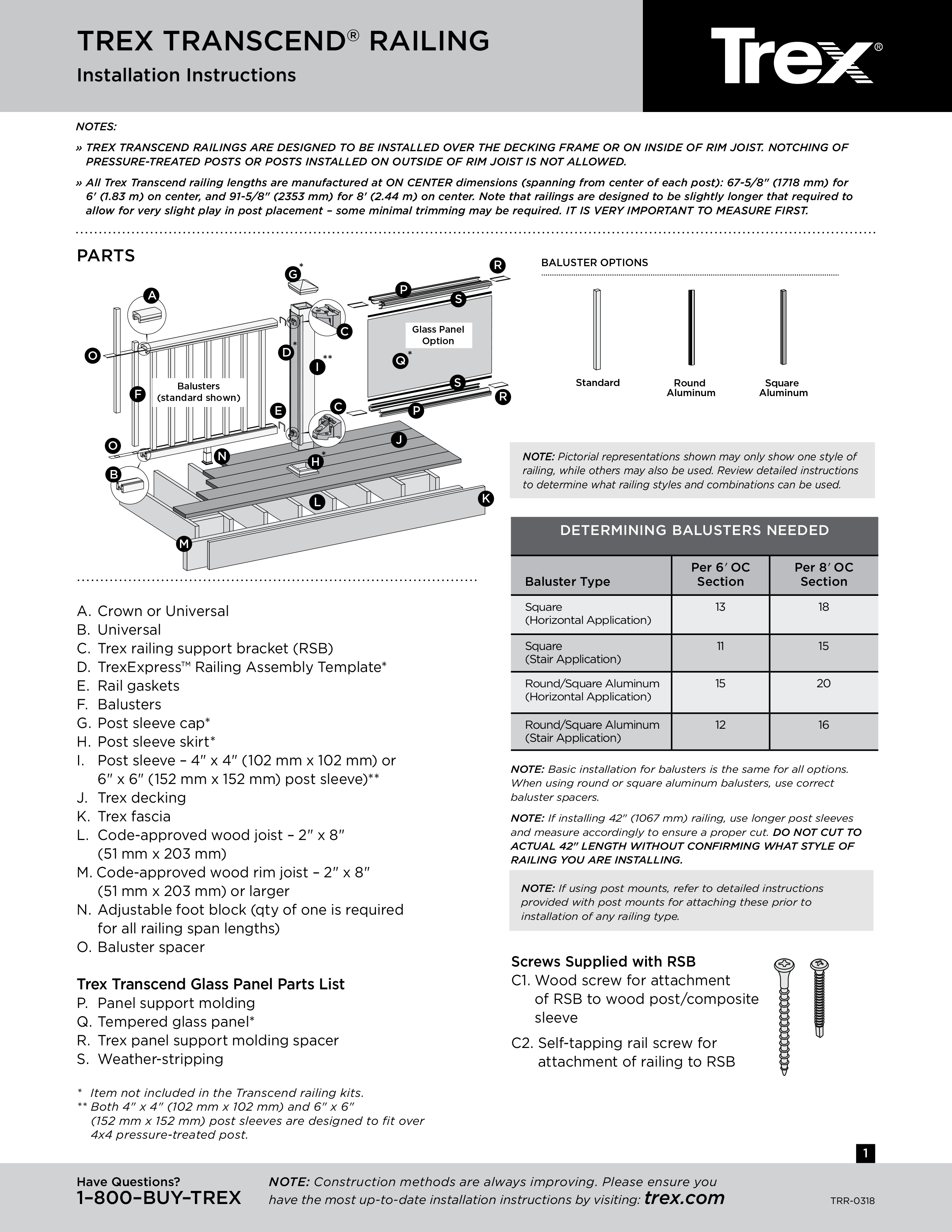 trextranscendrailinginstallationguidepdf1 Fence & Deck Supply